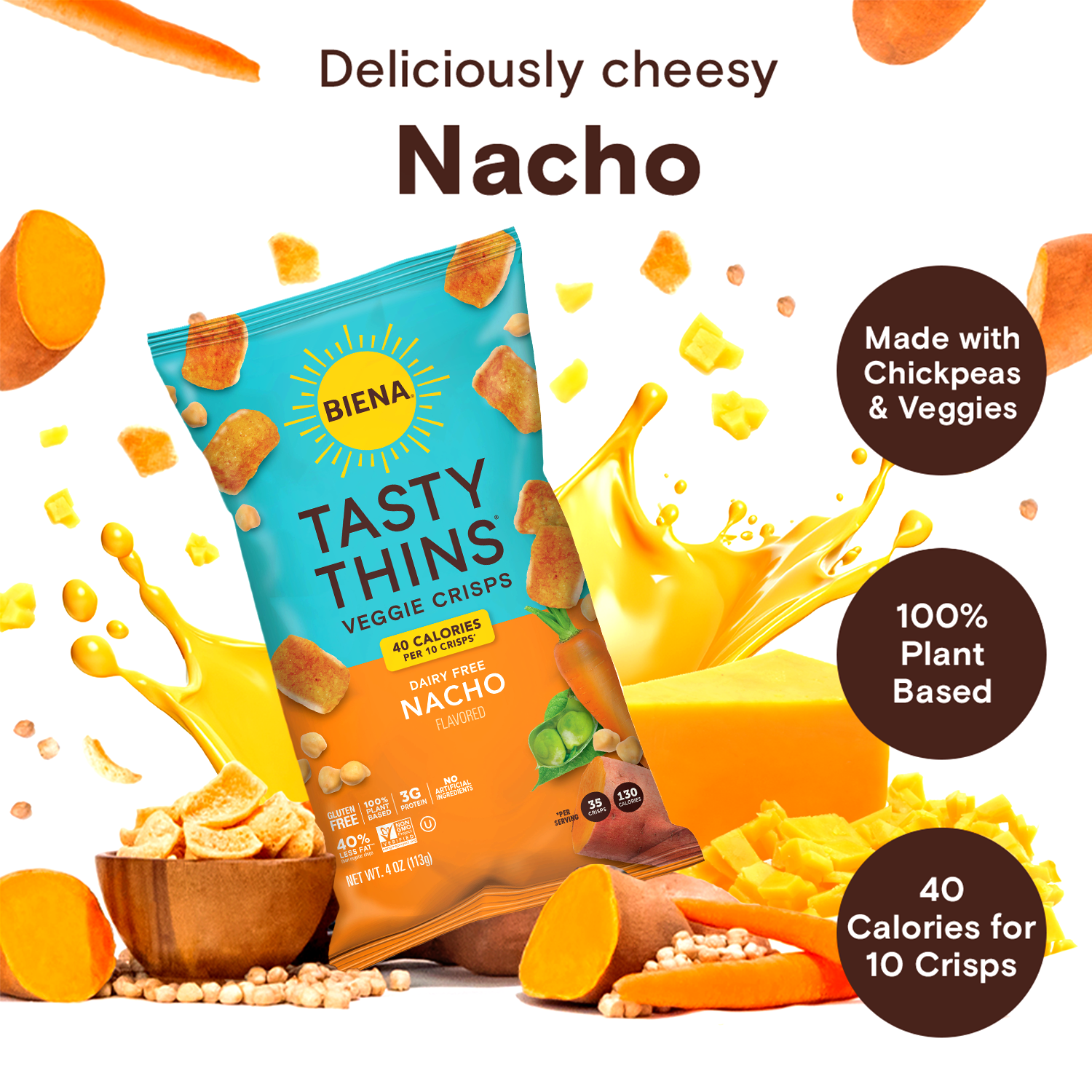 Deliciously cheesy Nacho Tasty Thins