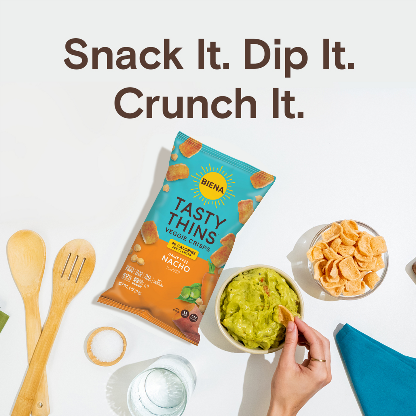 Snack It. Dip it. Crunch it.