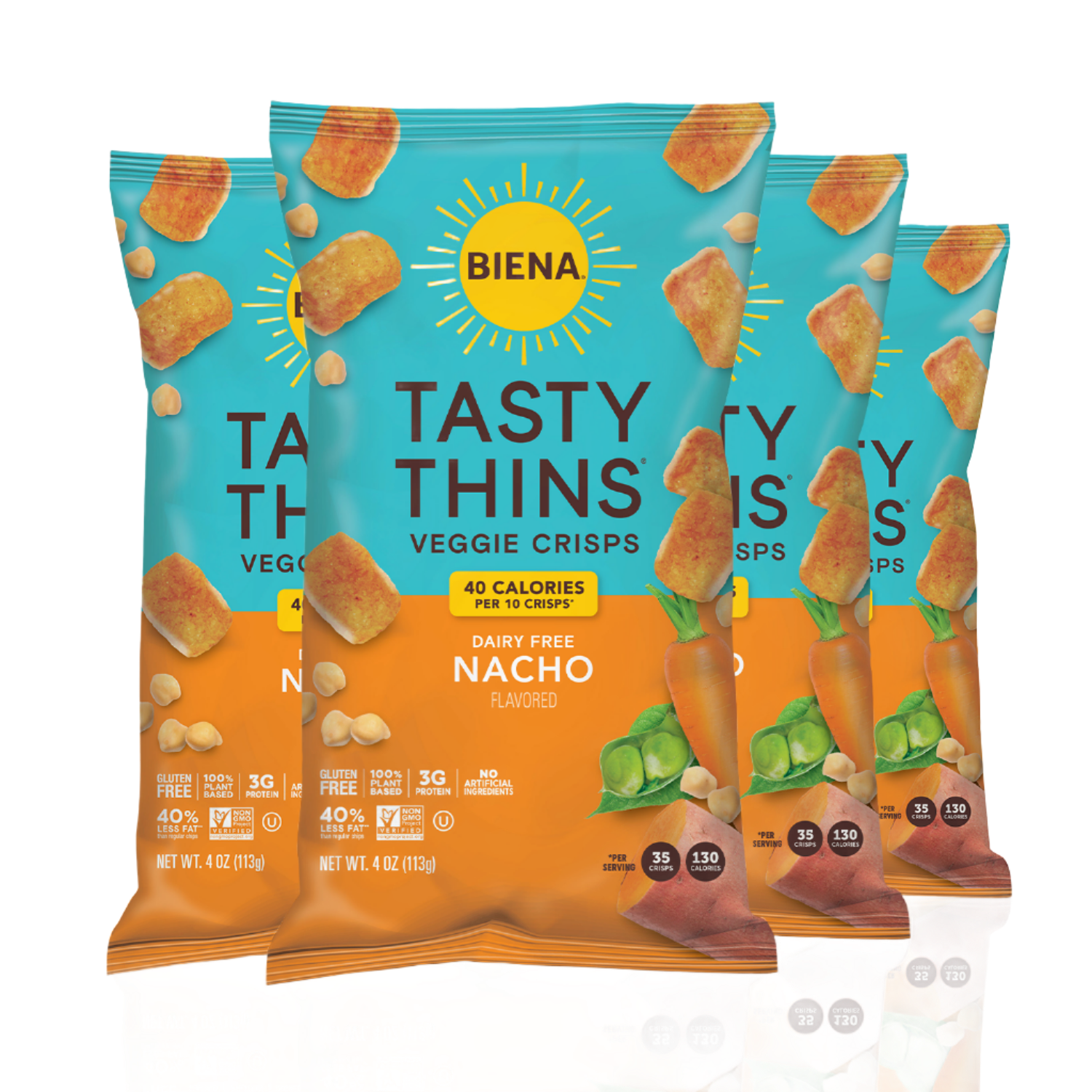 Bags of Nacho Tasty Thins