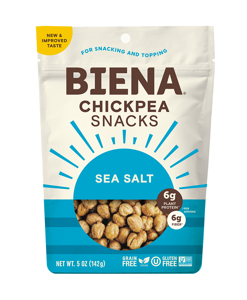 Bag of Biena Sea Salt Chickpea Snacks