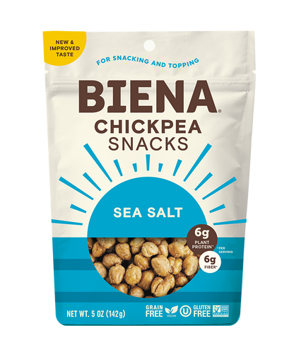 Bag of Biena Sea Salt Chickpea Snacks